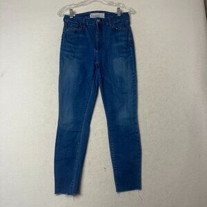 Frank & Eileen Sligo Jeans Womens Size 28 Raw Hem Ankle Skinny Stretch Denim USA
